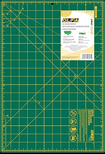 OLFA 12x18" Self-Healing Rotary Cutting Mat (RM-CG) - Double-Sided
