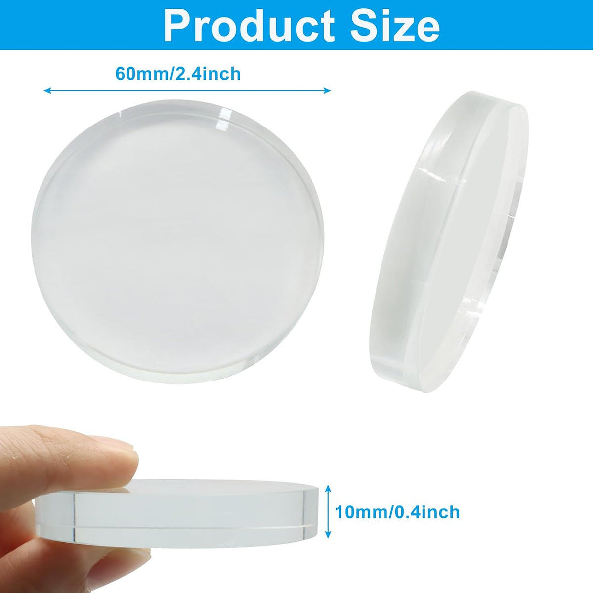 Glass Pattern Weights for Sewing, 5Pcs