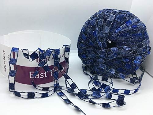 Berlini East Track II Metallic Accent Ladder Ribbon Yarn 50 Gram