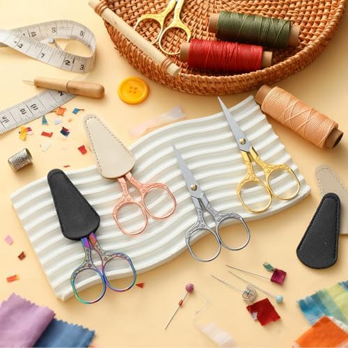 Lanties 12 Pcs Small Sewing Scissors Sharp Embroidery Vintage Crochet