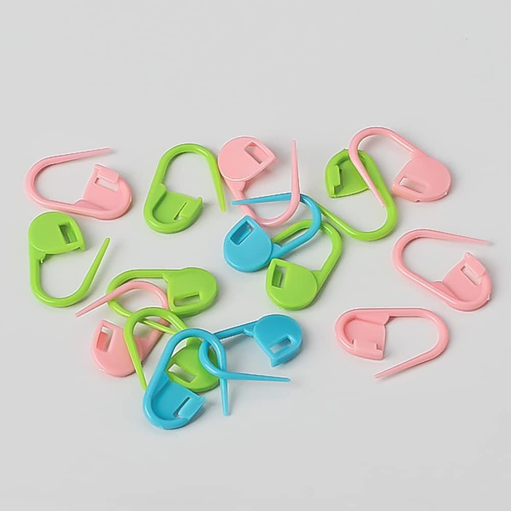Stitch Markers Mix Colors Knitting Crochet Locking 60Pcs Stitch Needle