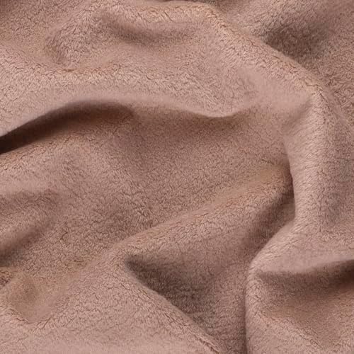 Mook Fabrics Solid Blaze Fleece [90in. Wide], Carmel Cut by The Yard