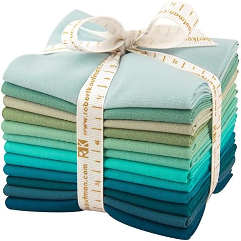 Studio RK Kona Cotton Solids Midnight Oasis 12 Fat Quarter Bundle