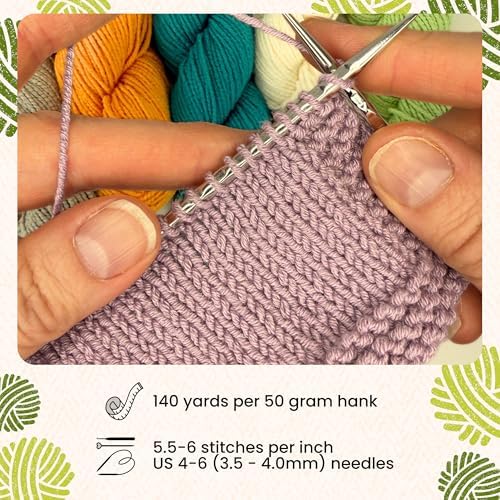 HiKoo CoBaSi DK Yarn, Cotton, Bamboo, Silk, Nylon, 50g, 140 yd, #007