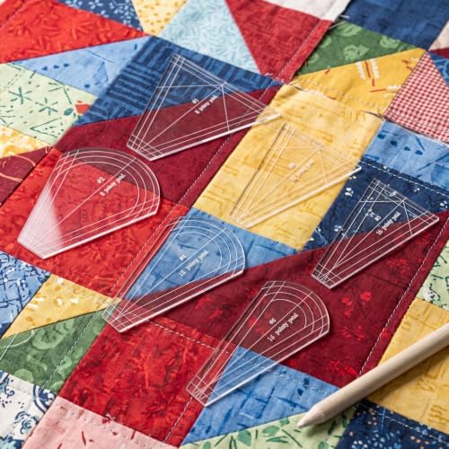 TEHAUX 10pcs Quilting Rulers and Templates, Acrylic Quilt Templates