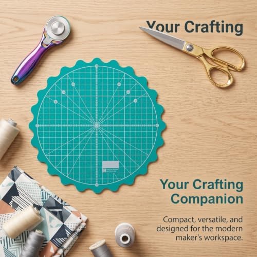 VOSAREA Rotating Cutting Mat Self-Healing Round Rotary Cutting Mat for