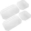 Ciieeo 4pcs Quilting Templates Acrylic Set with 3x3 Square and 6x3