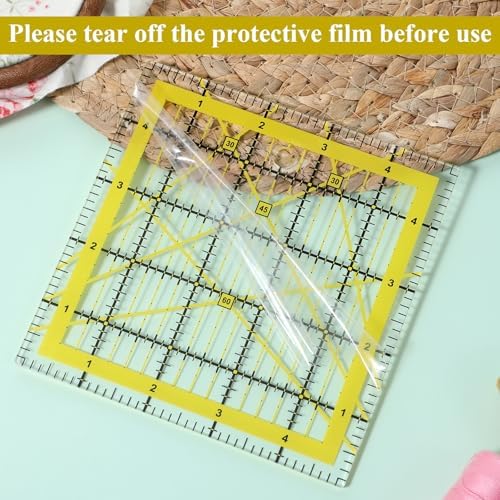 7 Pieces Quilting Rulers Templates, 2.5",3.5", 5",6", 8.5", 10.5",12"