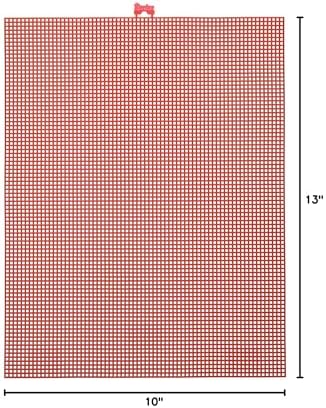 Darice 7 Mesh Christmas Red Plastic Canvas – Create a Variety of Fun