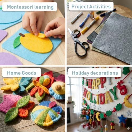 Ice Fabrics Craft Felt Fabric by The Yard - 72" Wide & 1.6mm Thick