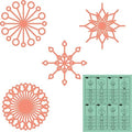 Westalee Design Spin-E-FEX Snowflake Templates Set of 8 (Low Shank)