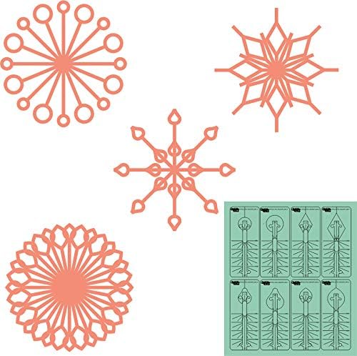 Westalee Design Spin-E-FEX Snowflake Templates Set of 8 (Low Shank)