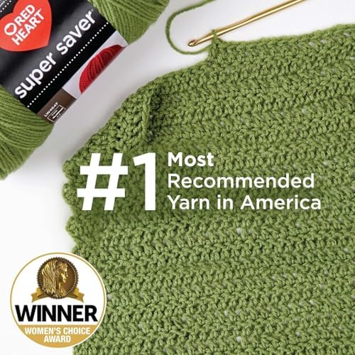 Red Heart Super Saver Yarn for Crocheting & Knitting, Café Latte