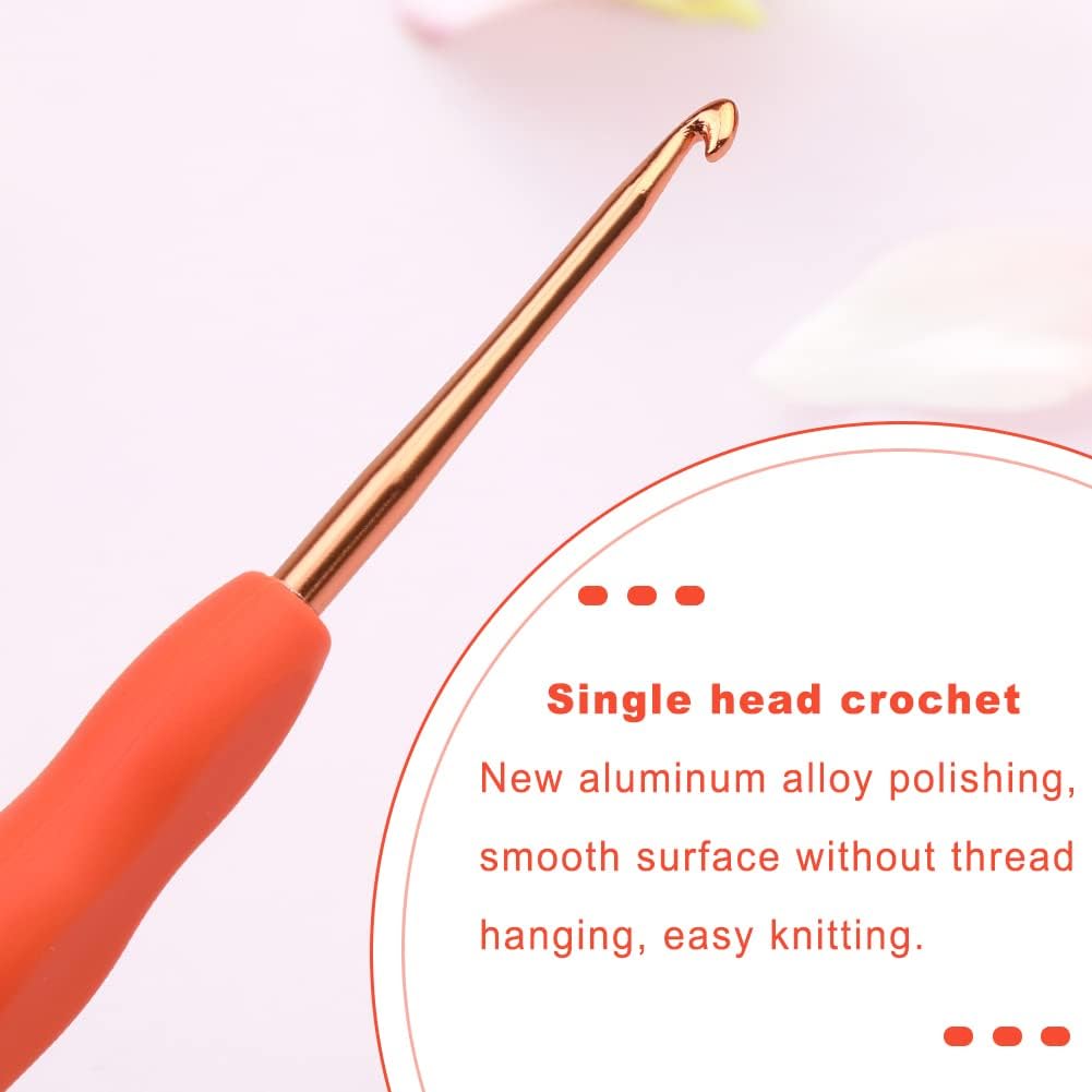 kgxulr Crochet Hook, 2.5 mm Crochet Needles, Ergonomic Crochet Hooks