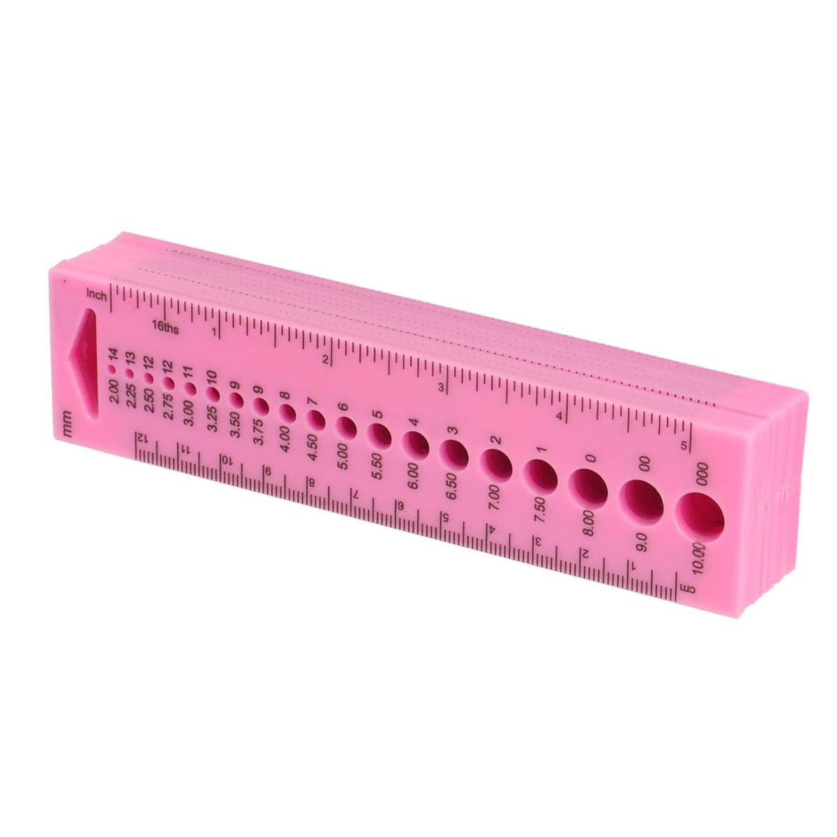 Zerodis Knitting Tools Accessories Gauge Knitting Needle Sizer Gauge