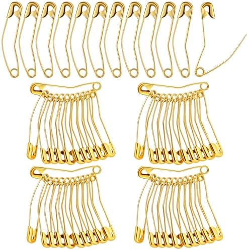 Cindeer 200 Count Curved Safety Pins Size 3, 2" / 50mm Quilting