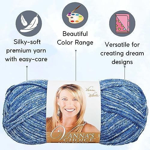 Lion Brand Yarn Vanna'S Choice 860-300 Denim Mist