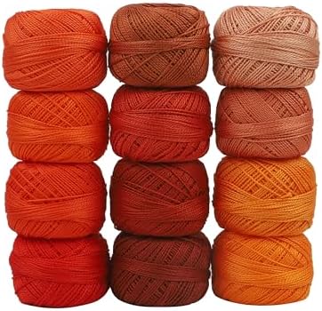 Size 8 Double Mercerized Egyptian Long Staple Cotton Pearl Thread 12