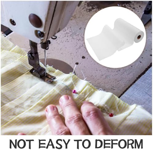 Yard White Fusible Interfacing Roll, Lightweight Non-Woven Iron-on