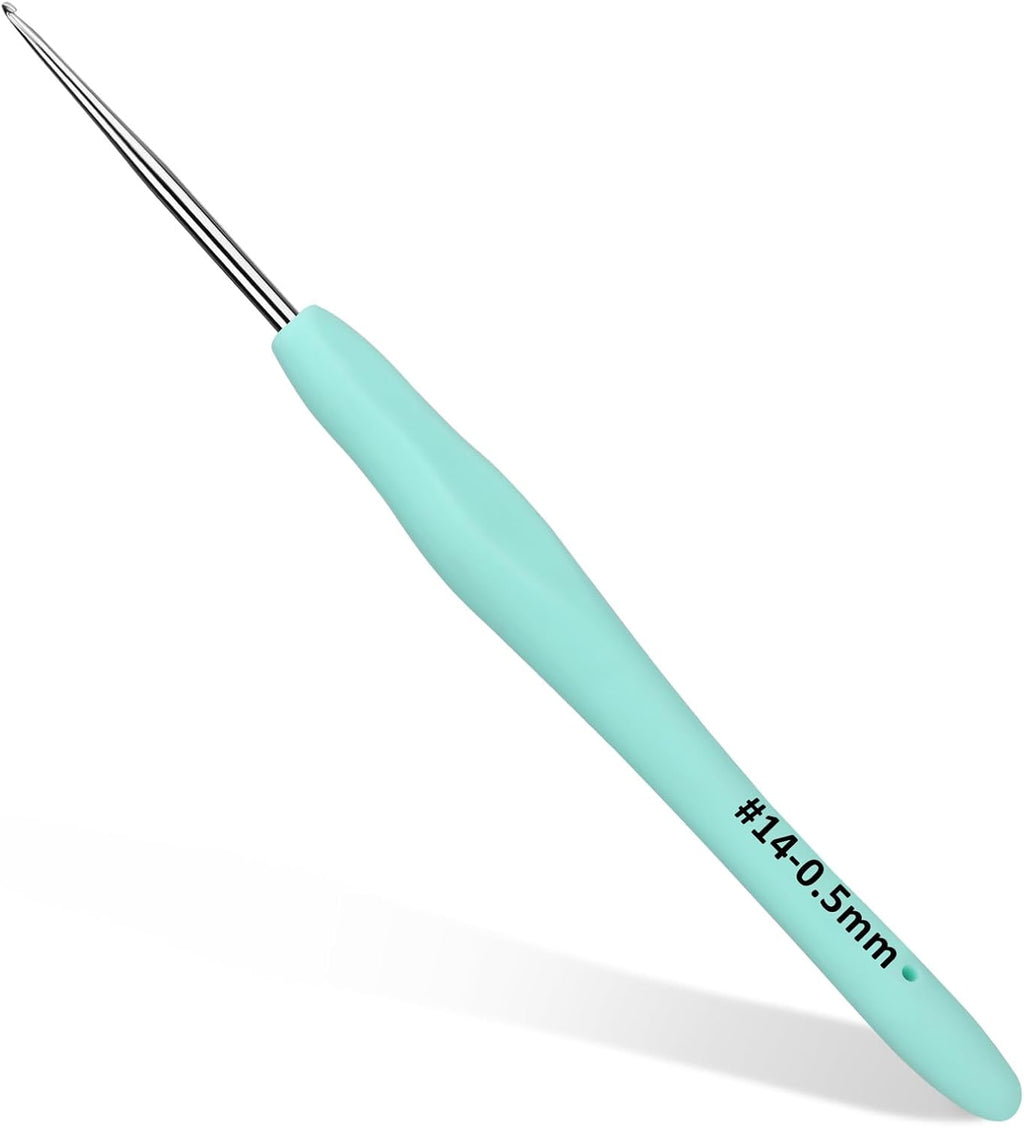 SHWAKK Small Crochet Hook, 0.5 mm Lace Ergonomic Crochet Hooks