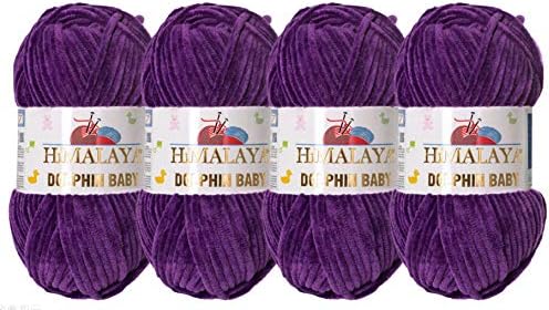 Himalaya Dolphin Baby (4-Pack) 4x100 gr Chenille Velvet Blanket