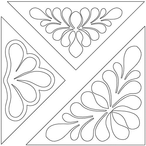 Quilting Stencils for Machine and Hand Quilting - Set of 2 Reusable