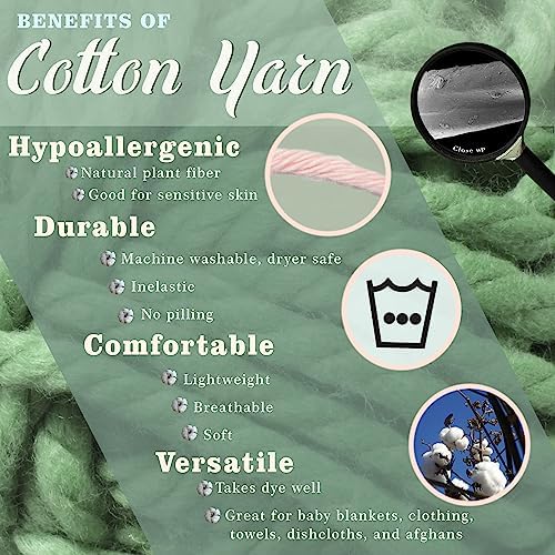 JubileeYarn Cotton Select Yarn - Variety Pack - 20 Skeins