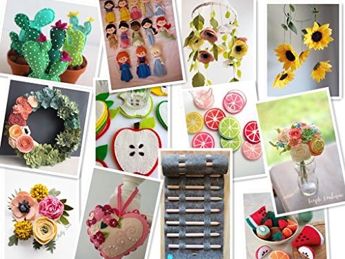 Felt Fabric Misscrafts 28pcs 12" x 8" (30cm x 20cm) 1.4mm Thick Soft