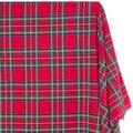 Flannel Brushed Tartan Plaid Fabric Geometric Hypoallergenic Cotton