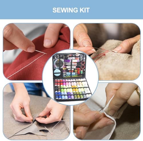 awakentti Sewing Kit with Case Portable Sewing Supplies, Home Sewing