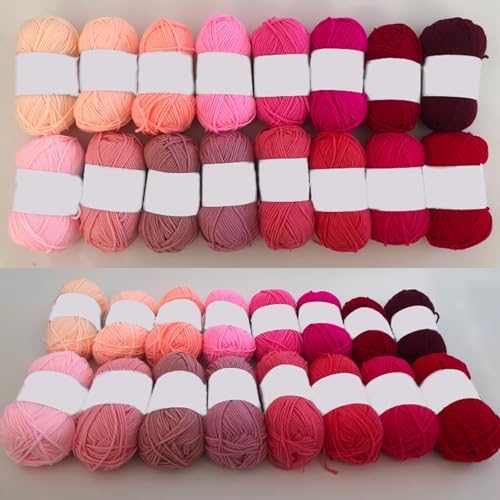 Gradient Color Series Acrylic Crochet & Knitting Yarn Kit for