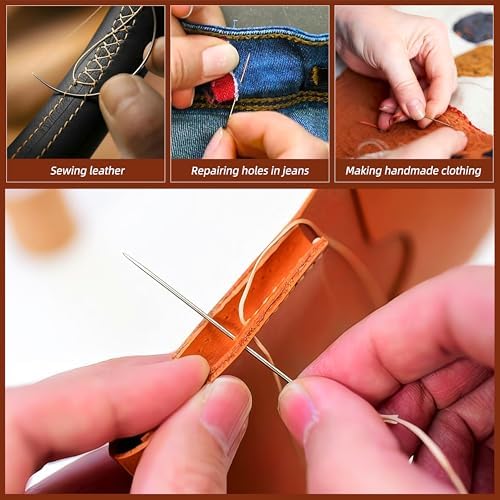 Upholstery Repair Kit: Extra Strong Waxed Sewing Thread 4 Rolls