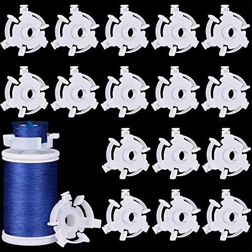 WILLBOND 50 Pieces Bobbin Holder Sewing Clips Tool for Spools of