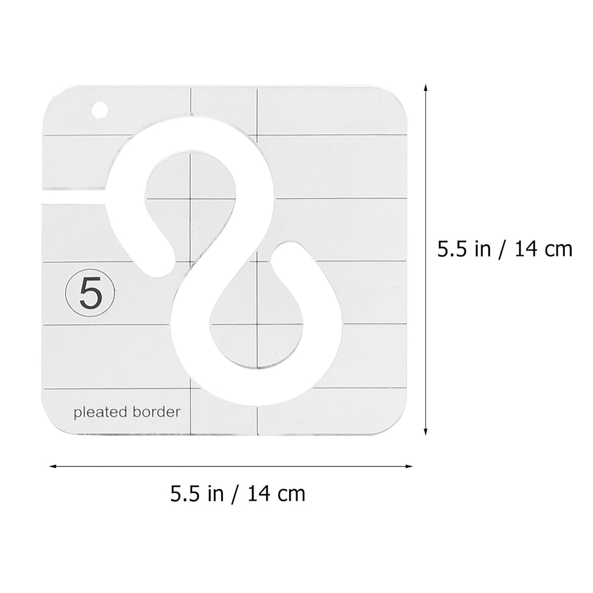 Acrylic Quilting Rulers 4 Pcs for Machine Stitching Templates