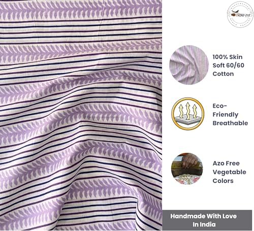 100% Cotton Fabric by The Yard Stripes Print 60/60, Lightweight
