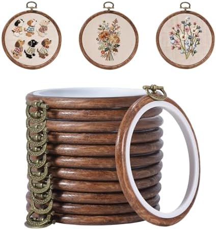 4 Inch Small Embroidery Hoops, 12 Pcs Embroidery Hoop Round Imitated