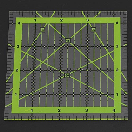 FLEXMAN 4Pcs Quilting Ruler, 4.5in 6in 9.5in 12.5in Quilting Square