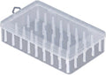 Clear PP Sewing Box with Sliding Cover, Transparent Storage Organizer
