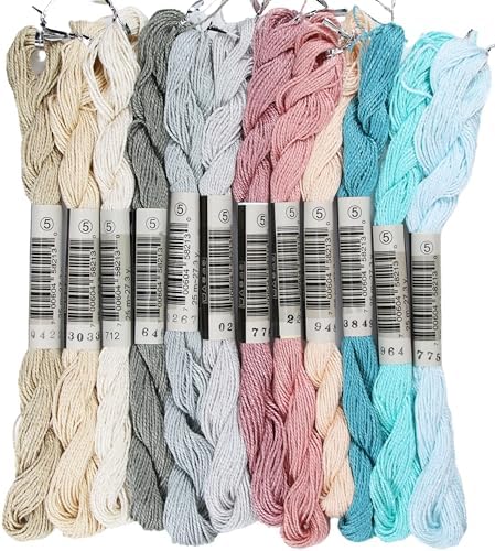 KCS 328 Yards(300 Meters) Mercerized Pearl Cotton Crochet Needlepoint