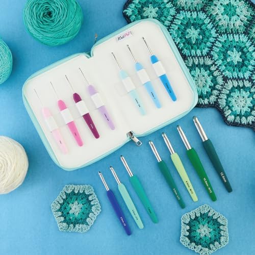 KnitPro Waves 2.0 Grade Multicolor Crochet Hooks Set - Hooks in Sizes