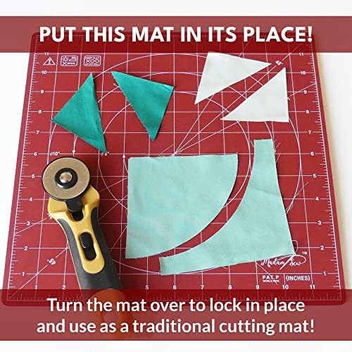 Madam Sew 12-Inch Rotating Self-Healing Cutting Mat