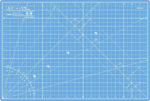 Elan Cutting Mat A3 Blue, Self Healing Cutting Mat 12x18 Inch, 5-Ply