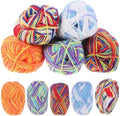 10 Rolls Cotton Yarn 3 Strand Rolls for Crochet Knitting Crafts