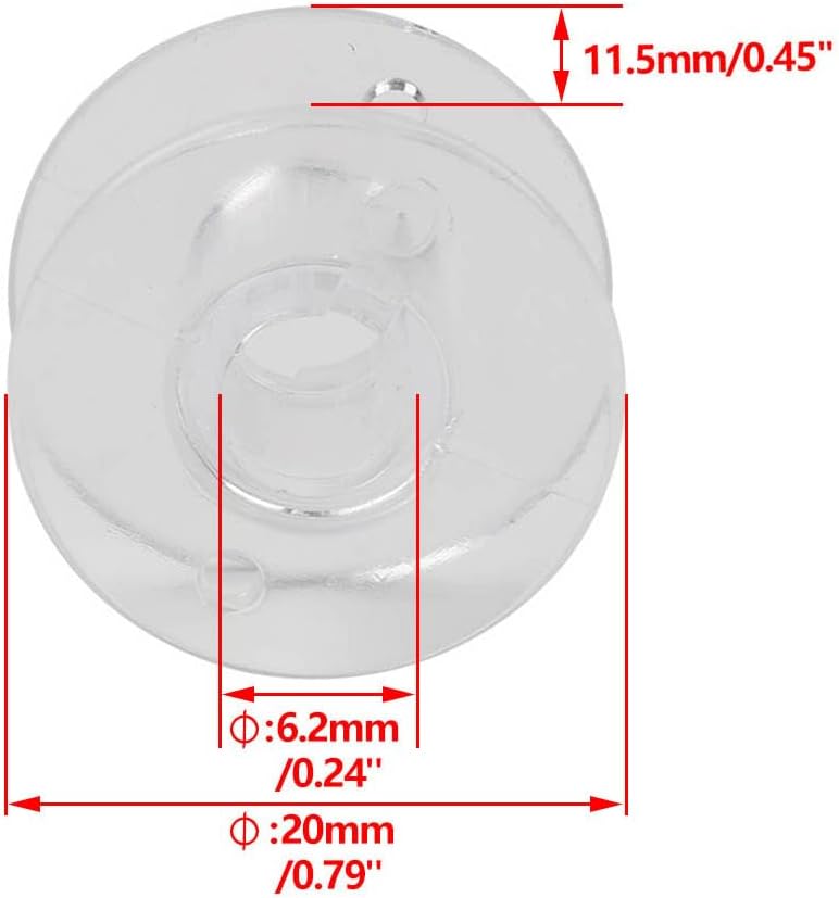 10 PCS 2518P Bobbins Clear for Kenmore Models for Brother for Viking