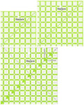 Dritz Omnigrid Square Ruler Value Pack, 3 Count Pack