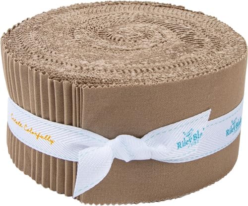 Confetti Cotton Solids Pebble Rolie Polie 40 2.5-inch Strips Jelly