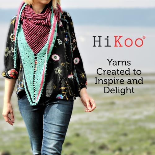 HiKoo CoBaSi Sock Yarn, Cotton, Bamboo, Silk, 50g, 220 yd, #110