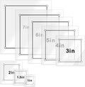 AHANDMAKER 8 Pcs Clear Acrylic Square Quilting Rulers and Templates 8