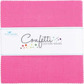 Confetti Cotton Solids Riley Hot Pink 42 5-inch Squares Charm Pack