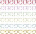MBAIYO 48pcs Cat Stitch Markers for Crocheting, Cat Metal Crochet